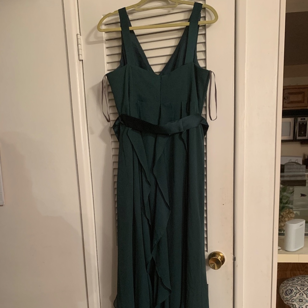 White by Vera Wang V-neck with sash